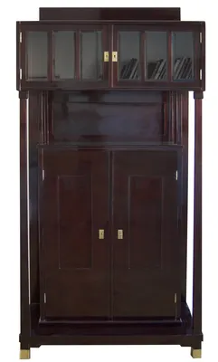 Mahogany Buffet Display Cabinet — image 2