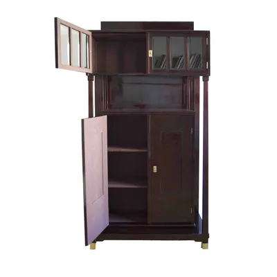 Mahogany Buffet Display Cabinet — image 6