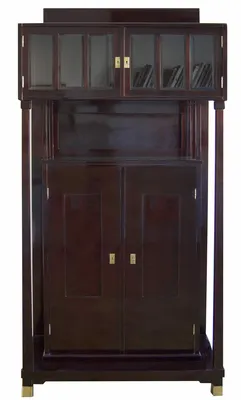 Mahogany Buffet Display Cabinet