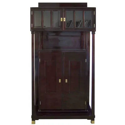 Mahogany Buffet Display Cabinet — image 3
