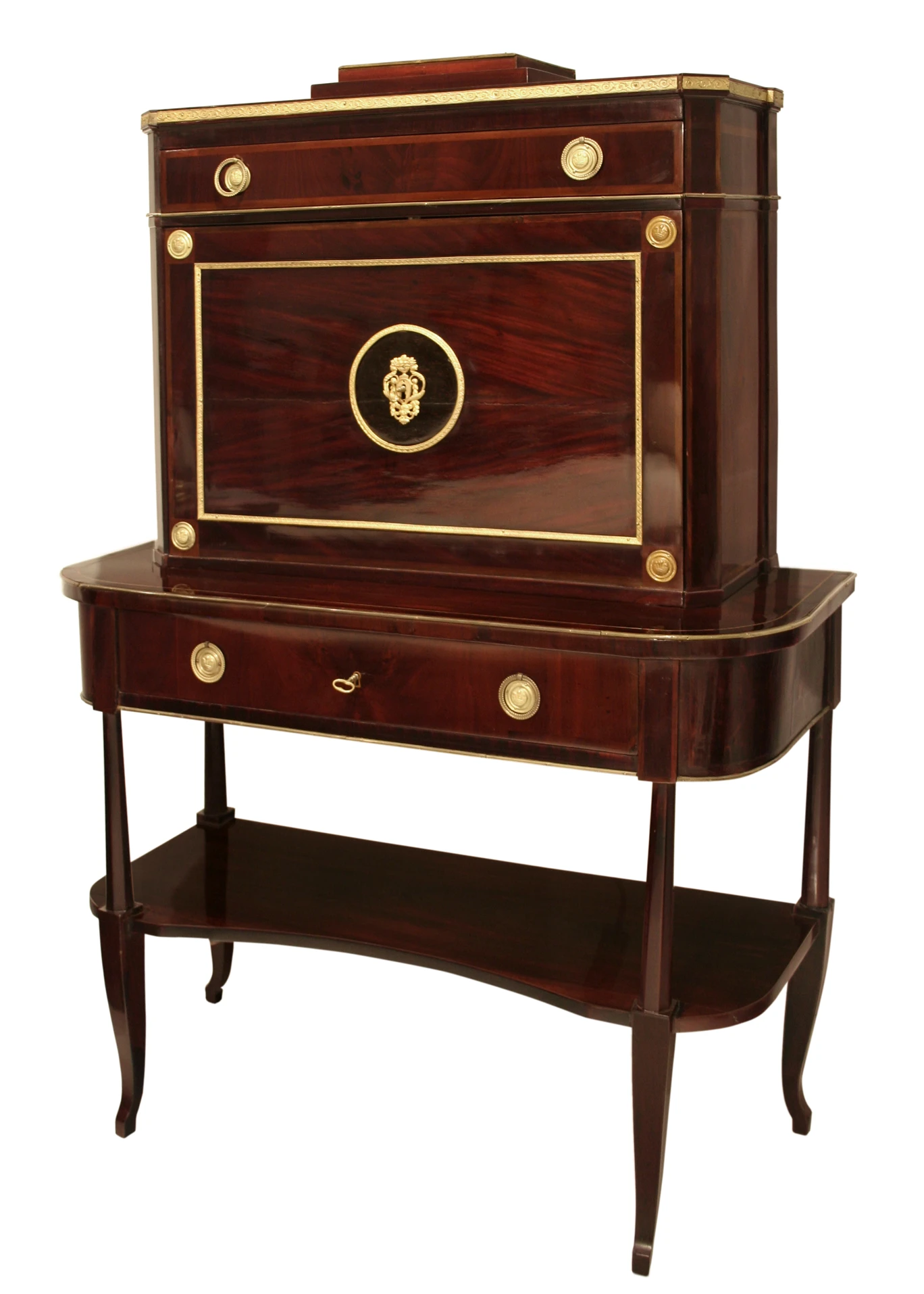 Russian mahogany secretaire