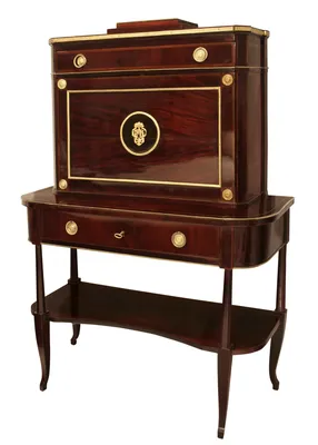 Russian mahogany secretaire