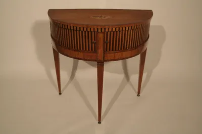 Neoclassical Demilune Cabinet/Console Table — image 44