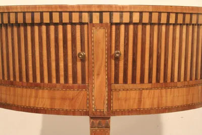 Neoclassical Demilune Cabinet/Console Table — image 31