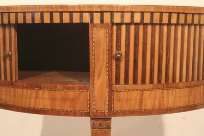 Neoclassical Demilune Cabinet/Console Table — image 49