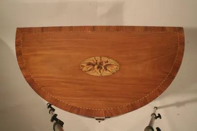 Neoclassical Demilune Cabinet/Console Table — image 42