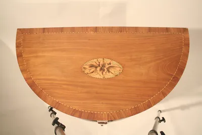 Neoclassical Demilune Cabinet/Console Table — image 51