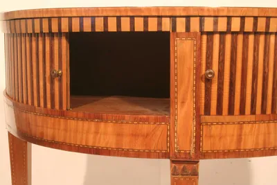 Neoclassical Demilune Cabinet/Console Table — image 14