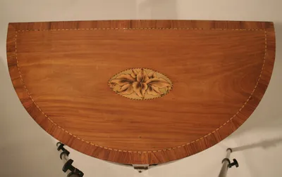 Neoclassical Demilune Cabinet/Console Table — image 71