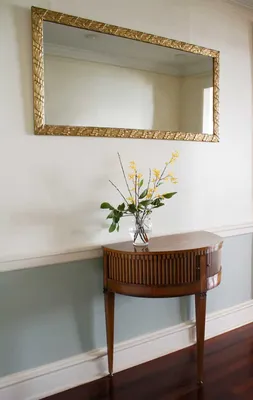 Neoclassical Demilune Cabinet/Console Table — image 13