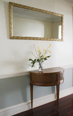 Neoclassical Demilune Cabinet/Console Table — image 7