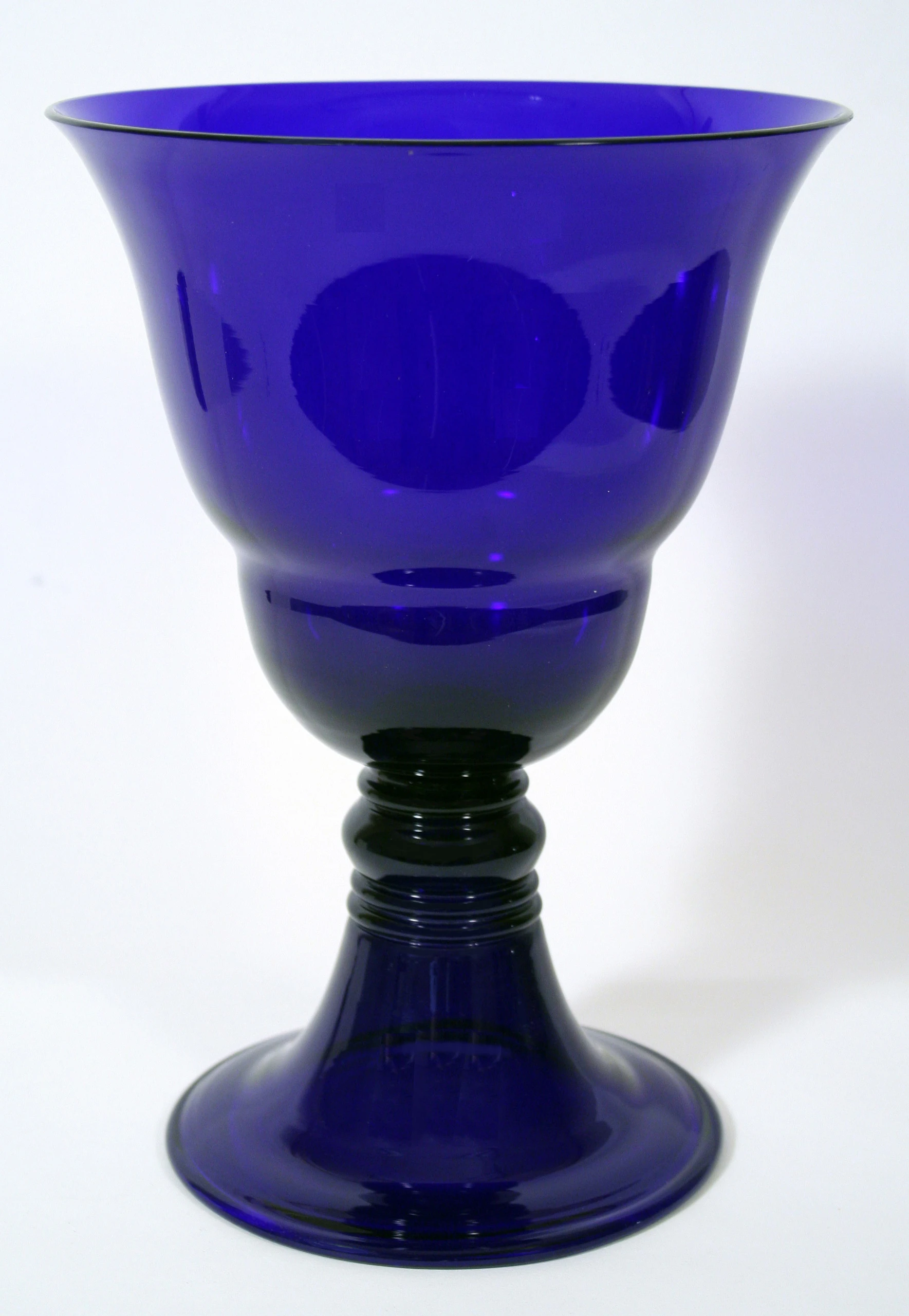 Blue Glass Vase by Carl Rehm