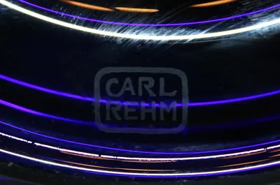 Blue Glass Vase by Carl Rehm — image 5