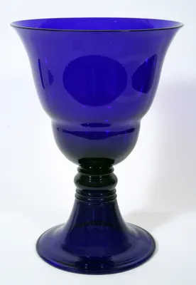 Blue Glass Vase by Carl Rehm