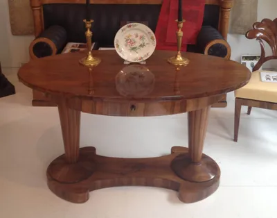 Exceptional Danhauser Oval Desk — image 3