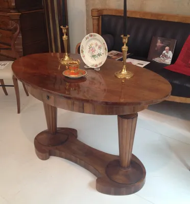 Exceptional Danhauser Oval Desk — image 8