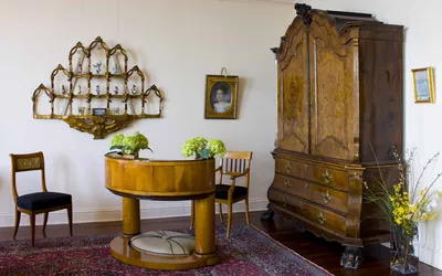 Dutch Burled Walnut Armoire — image 7