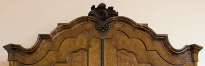 Dutch Burled Walnut Armoire — image 11