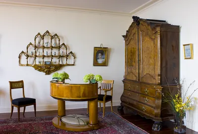 Dutch Burled Walnut Armoire — image 4