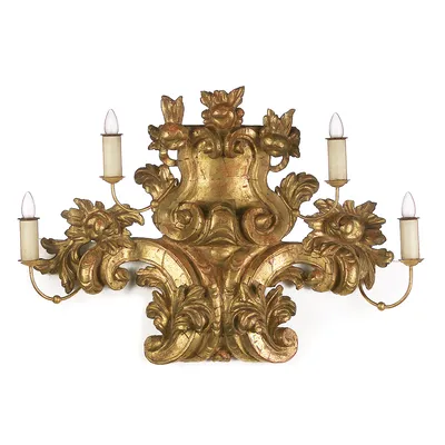 Baroque wood ornament