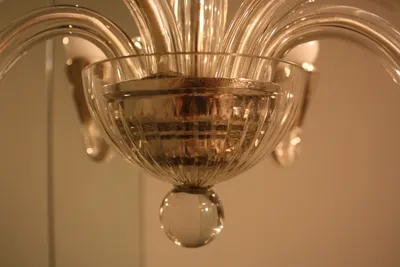 Six-Arm Glass Chandelier — image 35