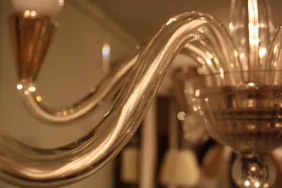 Six-Arm Glass Chandelier — image 16