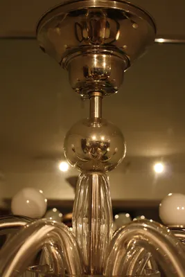 Six-Arm Glass Chandelier — image 18