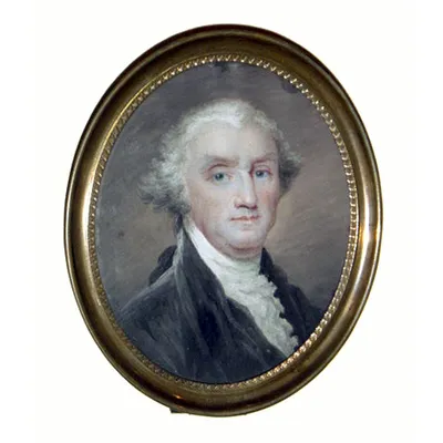 Miniature portrait of Washington