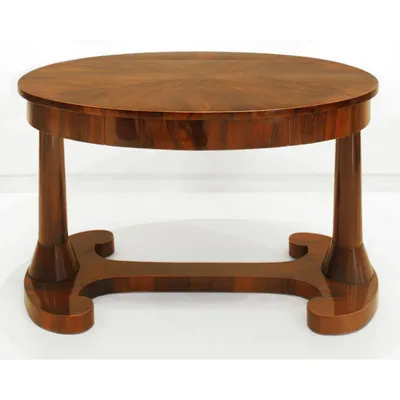 Fine Walnut Biedermeier Table — image 7