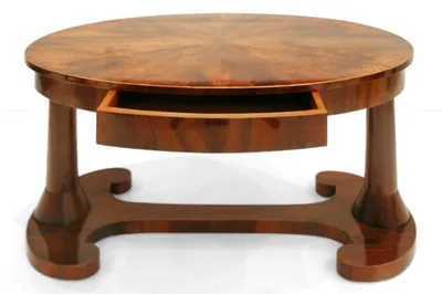 Fine Walnut Biedermeier Table — image 6