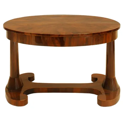 Fine Walnut Biedermeier Table — image 8