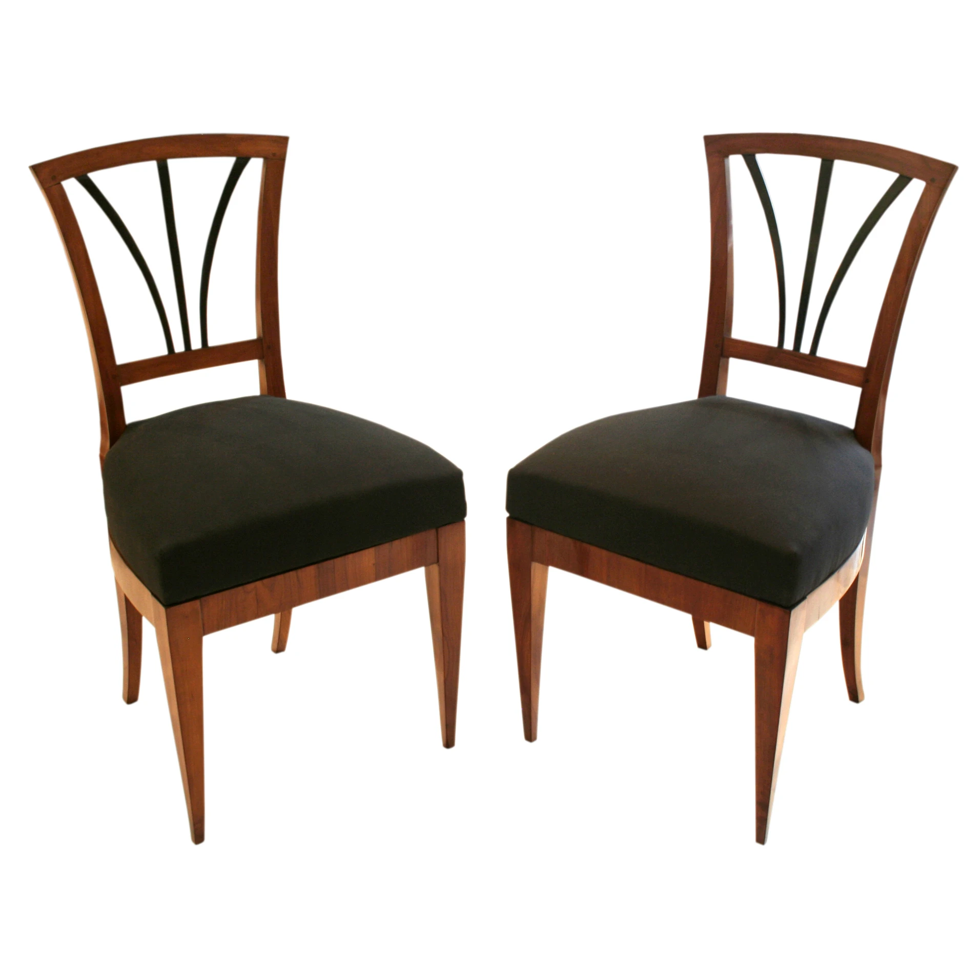 Pair of Biedermeier Side Chairs