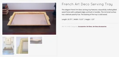 Gold Serving Tray — image 2