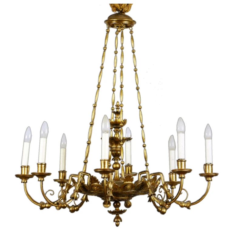 Biedermeier Eight-Arm Chandelier