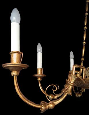 Biedermeier Eight-Arm Chandelier — image 2