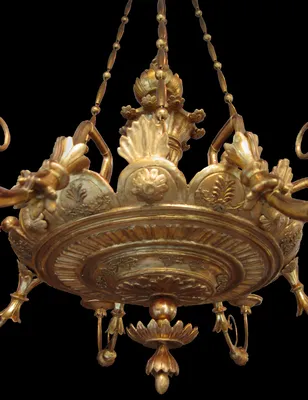 Biedermeier Eight-Arm Chandelier — image 5