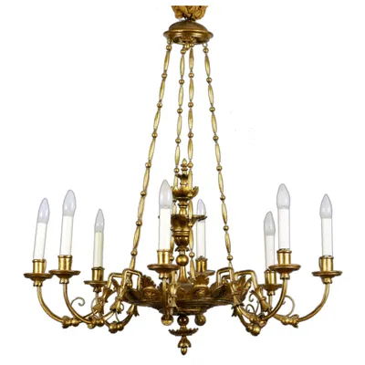 Biedermeier Eight-Arm Chandelier