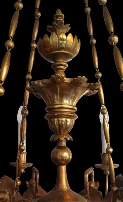 Biedermeier Eight-Arm Chandelier — image 3