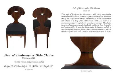 Pair of Biedermeier Side Chairs — image 5