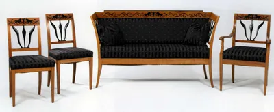 Fine Biedermeier Suite / Seating Furniture — image 3