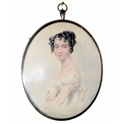 Miniature portrait of a lady