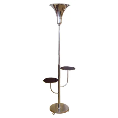 Art Deco Chrome Floor Lamp