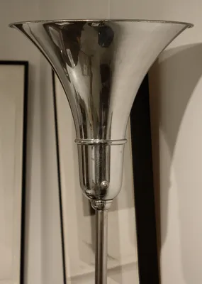 Art Deco Chrome Floor Lamp — image 3