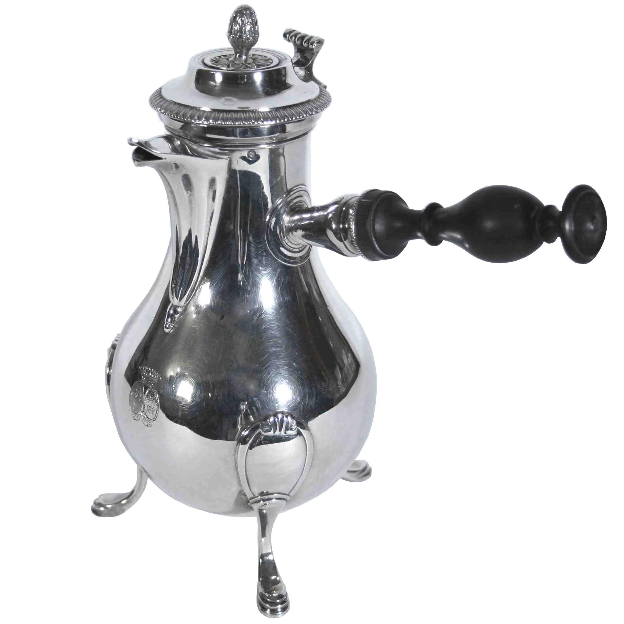 Charles X silver coffee pot
