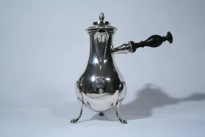 Charles X silver coffee pot — image 12