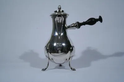 Charles X silver coffee pot — image 3