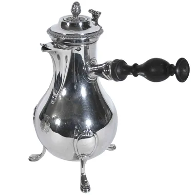 Charles X silver coffee pot