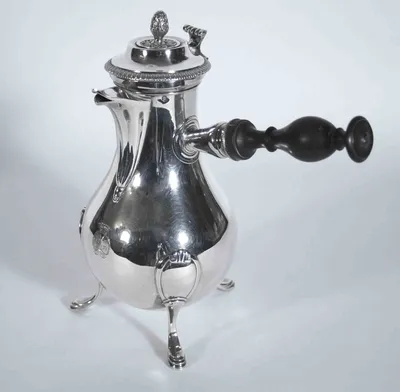 Charles X silver coffee pot — image 11