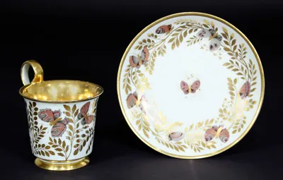Butterfly cup and saucer — image 2