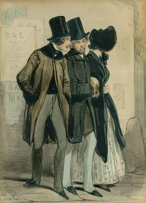 Pair of Gavarni litographs — image 5
